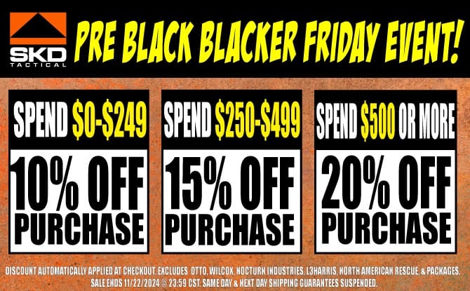 SKD Tactical – Pre Black Blacker Friday Event