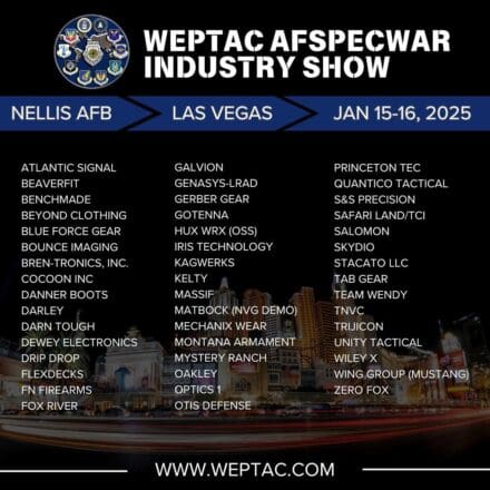 WEPTAC AFSPECWAR Industry Show This Week at Nellis AFB