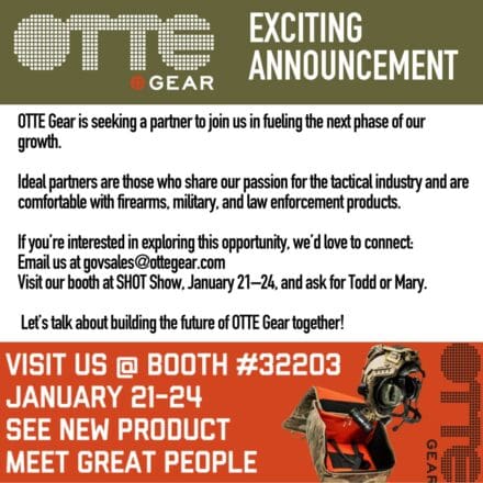 OTTE Gear Seeks Minority Partner