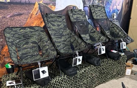 SHOT Show 25 – Helinox Chairs in Tigerstripe!