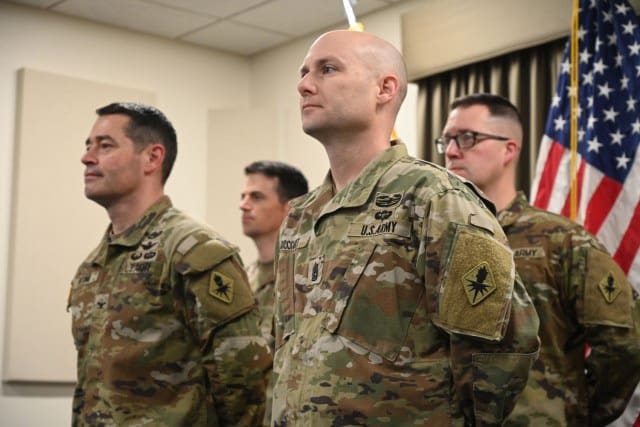 Presidio of Monterey Soldiers Exchange AMC Shoulder Sleeve Insignia for ICoE SSI