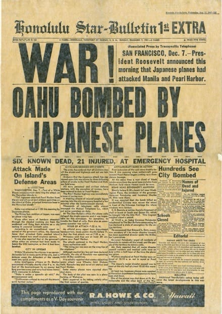 Remembering Our Pearl Harbor Fallen Remembering Our Pearl Harbor Fallen