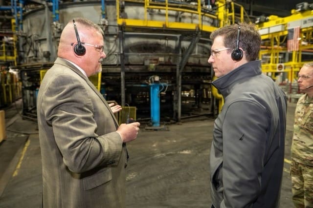 Army Under Secretary Tours Scranton Army Ammunition Plant Army Under Secretary Tours Scranton Army Ammunition Plant