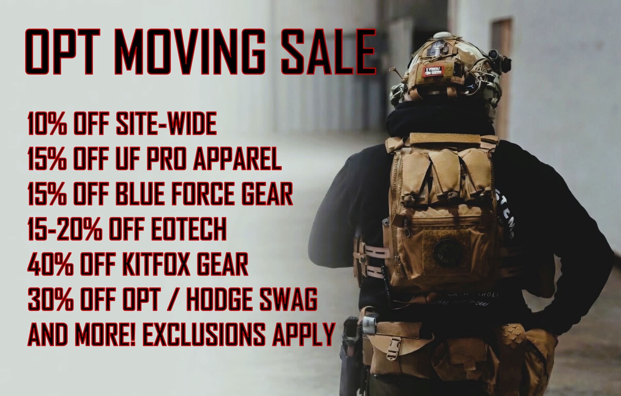 OPT Moving Sale IS Live OPT Moving Sale IS Live