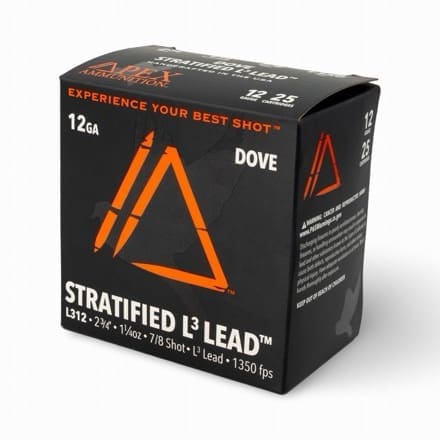 Apex Ammunition Introduces Dove Stratified Loads in Lead and Steel Apex Ammunition Introduces Dove Stratified Loads in Lead and Steel